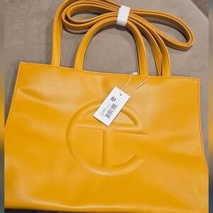 Medium mustard Telfar shopper bag